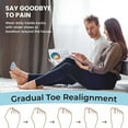thumbnail image 6 of Toe Separators to Correct Bunions,Bunion Corrector for Women Men Overlapping Toes,Toe Straightener to Improve Functional Athletic Mobility - Stretches to Fit, 6 of 7