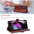 thumbnail image 4 of Flip Case for Moto G 5G 2022,Flip Fold Leather Wallet Case with RFID Blocking Credit Card Slot and Kickstand Magnetic Closure Protective Cover for Motorola Moto G 5G 2022 (Brown), 4 of 9
