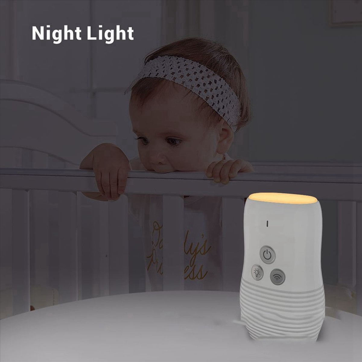 Baby Audio Monitor 2-Way Talk Intercom Wireless Night Light Home Child Safety Device 2.4GHz US-Plug