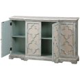 thumbnail image 4 of Bowery Hill Contemporary 4-Door Wood Cabinet in Weathered Gray, 4 of 12