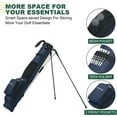 thumbnail image 3 of MAZEL Lightweight Golf Bag for Men – Easy to Carry Golf Clubs Bag with Shoulder Strap,Pitch n Putt Golf Stand Bag for Driving Range,Par 3 and Executive Courses - Fit Up to 8 Clubs, 3 of 6
