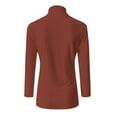 thumbnail image 7 of biudgviw Long Sleeve Shirts for Women Comfy Turtleneck 3/4 Sleeve Lightweight Base Layer Casual Slim Fit Thermal Underwear Tops, 7 of 7