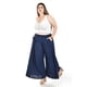 thumbnail image 2 of Pantalon tipo palazzo Roman Fashion /Tallas Extras, 2632 (Azul marino) azul marino 42, 2 of 5