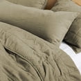 thumbnail image 4 of French Linen Box Stitch Quilt - King/Cal King - Moss | BOKSER HOME, 4 of 5