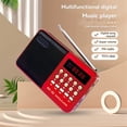 thumbnail image 2 of Radio FM Digital Multifunción, Altavoz Multimedia, Reproductor de Música MP3, Compatible con para Tarjeta TF, Unidad USB, Pantalla, Regalo para Personas Mayores, 2 of 5