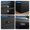 thumbnail image 4 of TROPOW Sideboard Buffet Cabinet with Storage, Modern Wooden Credenza Storage Cabinet with Drawer and 4 Doors, Freestanding Coffee Bar for Living Room, Kitchen, Dining Room, 4 of 7