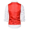 thumbnail image 4 of Men's Suit Vest Slim Fit Business Wedding Sleeveless Tank, 4 of 9