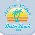 thumbnail image 4 of Inktastic Summer Enjoy the Sunshine Destin Beach Florida in Blue Boys or Girls Baby Bib, 4 of 4