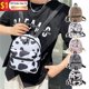 thumbnail image 2 of Mochila de nailon para mujer, bolso multifuncional de Color sólido, mochilas escolares pequeñas para adolescentes, bolso de hombro informal Fivean unisex, 2 of 2