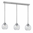 thumbnail image 2 of Fredrick Ramond FR37517 3 Light 37.5" Linear Pendant with Seedy Glass shades fro, 2 of 2