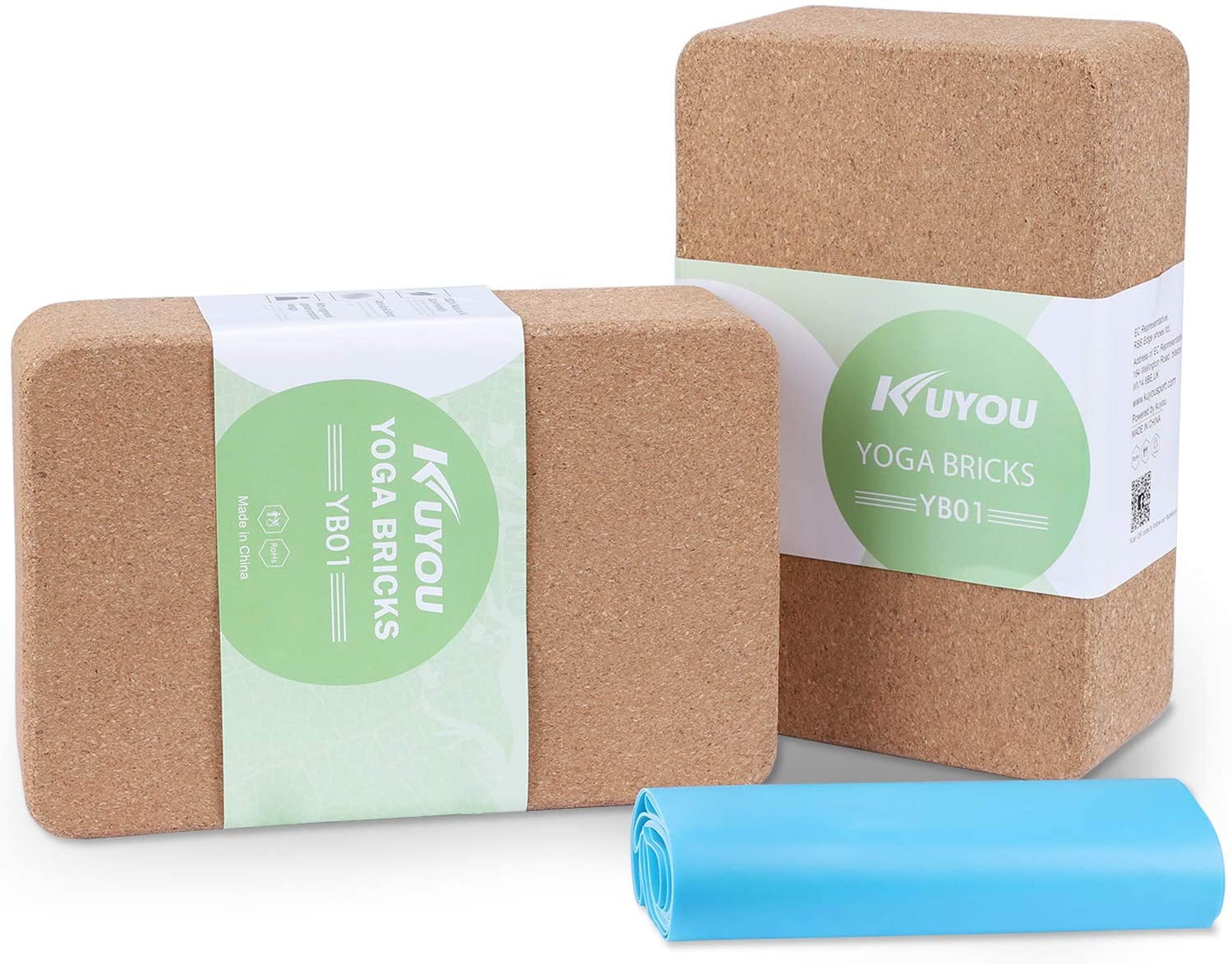 Entirely Natural Cork Yoga Block Hygienic and Eco-Friendly 