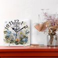 thumbnail image 2 of Cat Flowers Leaves Wall Clock Square Silent Non Ticking Battery Operated Clock for Home Bathroom Kitchen Bedroom Living Room, 2 of 8
