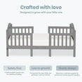 thumbnail image 3 of Dream On Me Portland 3 in 1 convertible Toddler Bed, Steel Grey, 3 of 7