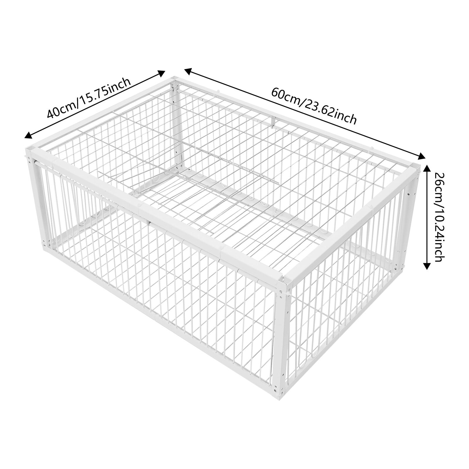 White Pigeon Cage Iron 4-Doors Rectangle Bird Cage one-way door for pigeons Used In Courtyards, Balconies, Lawns, Woods