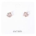 thumbnail image 1 of Dainty Dangle Earrings Floral Earrings Drop Green Rose Gold Wreath Ear Ring Decoration Party 0.79x0.43x0.19inch, 1 of 2