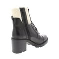 thumbnail image 2 of Marc Fisher Women's Lansly Leather Lug Sole Lace up Boot Black Size 6 M, 2 of 2