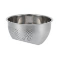thumbnail image 2 of Drain Basket Stainless Steel Sieve Thickened Vegetable Washing Drainer Kitchen Household Rice Basket, 2 of 5