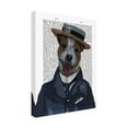 thumbnail image 2 of Trademark Fine Art 'Jack Russell in Boater Book' Canvas Art by Fab Funky, 2 of 3
