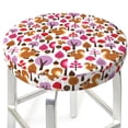 thumbnail image 3 of Gukieu Squirrel In The Forest Print Round Chair Cover, Dust-proof and Non-slip Bar Chair Protective Cover, Suitable for Bars, Restaurants, Offices-14 inch, 3 of 7
