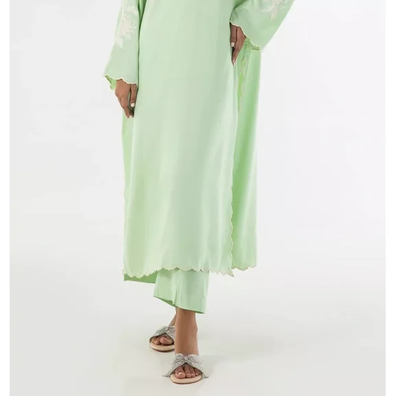 Plain Mint Lime Green Pakistani Indian Pants ONLY For Kameez USA Seller S-M New