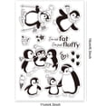 thumbnail image 2 of Cute Penguin Clear Stamps Winter Penguin Silicone Stamp Penguins Family Transparent Stamps for DIY Scrapbooking Christmas Cards Making Photo Album Journal for DIY, 2 of 9
