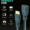 thumbnail image 4 of 10ft (3M) High Speed HDMI Cable Male to Female with Ethernet Black (10 Feet/3 Meters) Supports 4K 30Hz, 3D, 1080p and Audio Return, 4 of 5