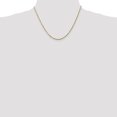 thumbnail image 2 of 14k Yellow Gold 18 Inch 1.8mm Rope Chain Necklace Pendant Charm, 2 of 9