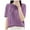 Purple, variant on Women's T-Shirts with Lace Pocket Summer Casual Crew Neck Short Sleeve Basic Tee Loose Soft Tops Blouses (XL, White)