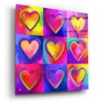 thumbnail image 2 of Epic Art 'Pop Art Heart 2' by Howie Green, Acrylic Glass Wall Art, 24"x24", 2 of 8