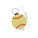 thumbnail image 2 of unbranded 2Ud Llaveros De Béisbol Y Softbol En Material PU Amarillo Para Complemento Chic Y, 2 of 7