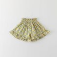 thumbnail image 2 of KAUOD Toddler Girls Floral Shorts Pleated Skirt-Like Shorts Wide-Leg Flowy Skorts Kids Summer Casual Beach Skort, 2 of 6