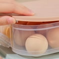 thumbnail image 3 of Egg Organizers for Refrigerator with Lids Home Kitchen Essentials Fridge Stackable Countertop Portable Clear Egg Containers Reusable and Storage for Keep Fresh -1 Pack, 3 of 7