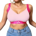 thumbnail image 2 of Xdegoge Sports Bras for Women Plus Size Full Coverage High Support Bra Seamless Liftup Athletic Brassiere Daily Cozy Adjustable Straps Underwear for Yoga, Running, 2 of 7