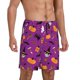 thumbnail image 2 of Balery Halloween2 Pantalones cortos de pijama de punto de algodón para hombre con cinturilla y bolsillos-Medium, 2 of 6