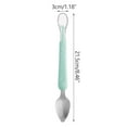 thumbnail image 2 of SMihono Kitchen Organizers and Storage Baby Fruit Double-headed Mud Scraping Spoon Stainless Steel Silicone Soft Spoon Spoon Mud Scraping Spoon Spoon Food Supplement Kitchen Gadgets Must Have 2023, 2 of 2