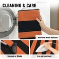 thumbnail image 4 of iOhouze Outdoor Rugs Orange and Black Striped Area Rug 4x6 ft Washable Indoor Outdoor Cotton Floor Carpet Rug Fall Rugs, 4 of 8
