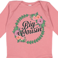 thumbnail image 4 of Inktastic Big Cousin with Flower Circle Girls Long Sleeve Baby Bodysuit, 4 of 5