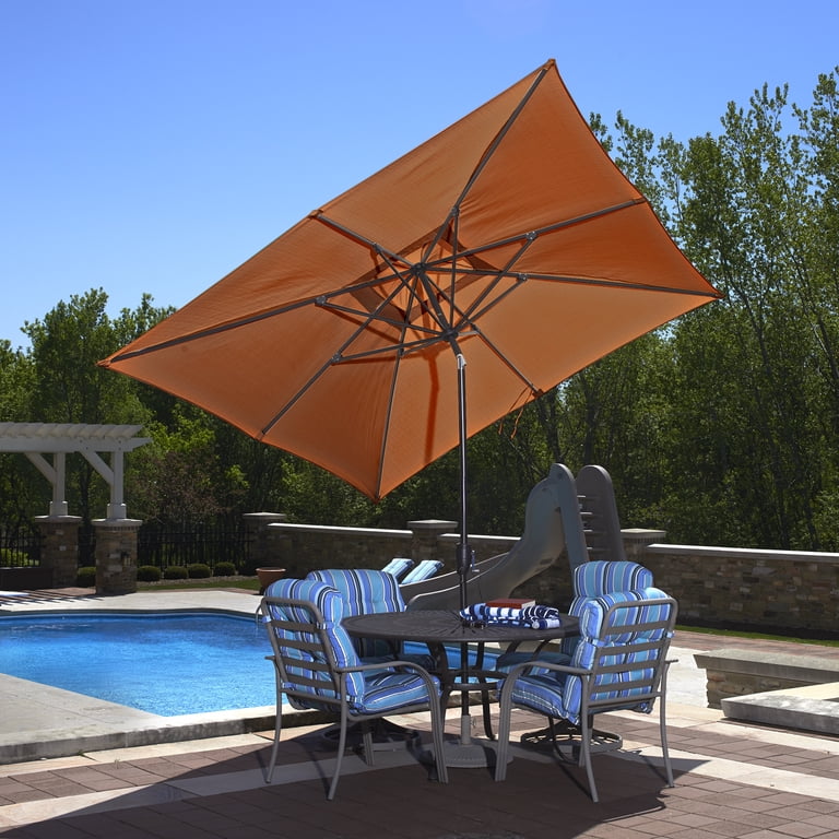 Island Umbrella Caspian 10 x 8 ft. Sunbrella Rectangular Market Umbrella -  Walmart.com