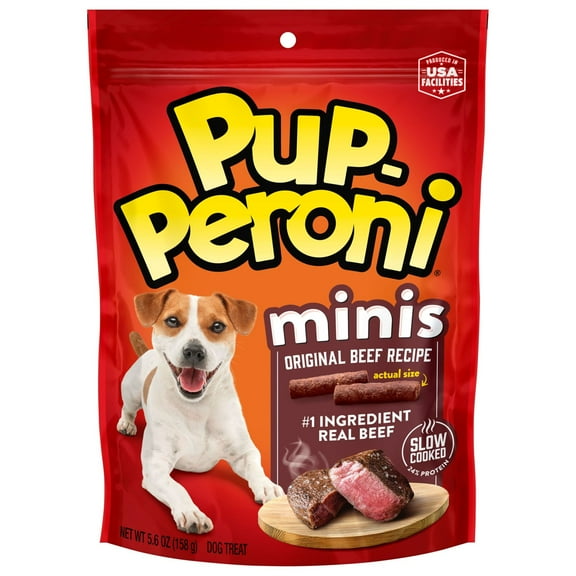 Pup Peroni Minis Dog Treats, Original Beef Flavor, 5.6 oz Bag