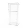 thumbnail image 4 of FixtureDisplays® Podium, Plexiglass Acrylic Clear Lectern Pulpit 45" Tall Easy Assembly Required 1803-2, 4 of 6