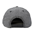 thumbnail image 3 of DALIX Premium Flat Bill Snapback Chambray Hat 6 Panel Cap (Gray), 3 of 7