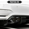 thumbnail image 2 of Unique Bargains Car Exhaust Tip Tail Dual Pipe 2.4 Inch Inlet 7.09 Inch Outlet Universal Silver Tone Black, 2 of 7