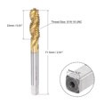 thumbnail image 2 of Unique Bargains 5/16-18 UNC High Speed Steel Machine 3 Spiral Flutes Thread Tap Titanium Plated, 2 of 5