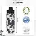 thumbnail image 3 of Fotbe Black And White Sheeps Pattern 18 Oz Sports Insulated Kettle Vacuum Cup Stainless Steel Travel Mug Cup Thermal Flask,Insulated Kettle for Cycling Gym Basketball Outdoor, 3 of 7