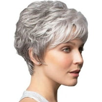 Wmool 1x Fashion Ladies Wigs Women's Wig Short Sier Grey Hair L5 Wigs Lot Curly