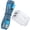 Blue, variant on Foldable Plug Dual USB Port Wall Charger Block 2.4A with 6FT Type C Cable, Fast Phone Charger Station Compatible with iPhone 17/16/15 Pro Max, iPad Pro, Galaxy S26, Android, White