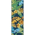thumbnail image 1 of Unique Loom Outdoor Modern Bohemian Coastal Rug 2' x 6' Runner Blue/Gold, 1 of 1