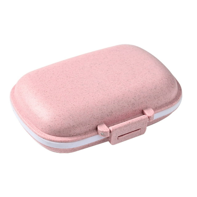 EGNMCR Travel Organizer 1 Pack 8 Compartments Daily Case Small Box For Pocket Purse Portable Container Organizer Storage Boxs