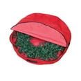 thumbnail image 3 of Simple Living 36” Red Premium Christmas Wreath Storage Bag, 3 of 3