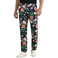 thumbnail image 1 of Pantalones de vestir impresos en floral INSPIRE CHIC para hombres, pantalones de pierna recta con frente plano y patrón de flores, 1 of 1